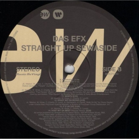 Das Efx - Straight Up Sewaside (8719262008854) виниловая пластинка - фото 4