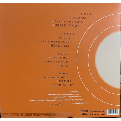 Fourplay - Heartfelt (Gold) (8719262036062) виниловая пластинка - фото 2