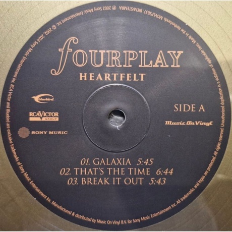 Fourplay - Heartfelt (Gold) (8719262036062) виниловая пластинка - фото 3