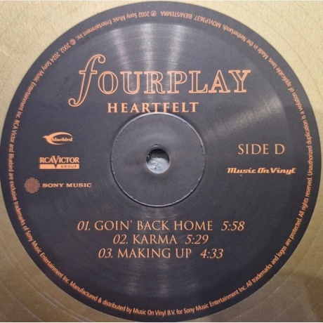 Fourplay - Heartfelt (Gold) (8719262036062) виниловая пластинка - фото 6
