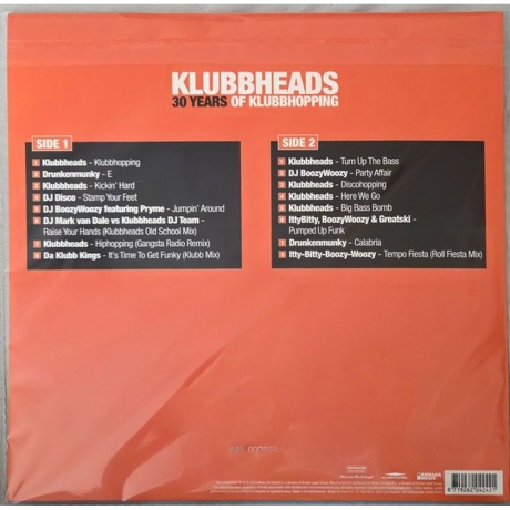 Klubbheads - 30 Years Of Klubbhopping (Transparent) (8719262042421) виниловая пластинка - фото 2