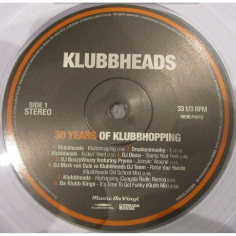 Klubbheads - 30 Years Of Klubbhopping (Transparent) (8719262042421) виниловая пластинка - фото 7