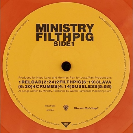 Ministry - Filth Pig (8718469536795) виниловая пластинка - фото 3