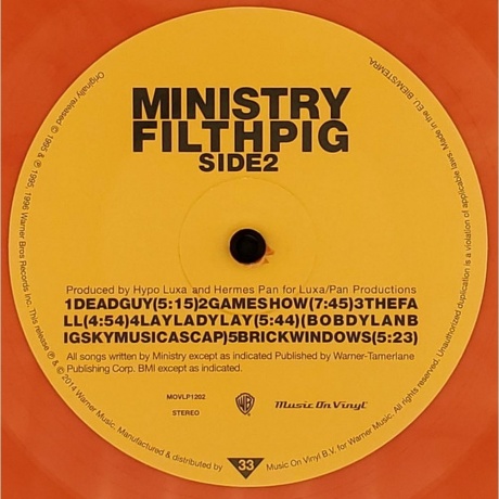 Ministry - Filth Pig (8718469536795) виниловая пластинка - фото 4