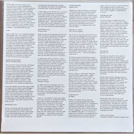 Grauzone - Grauzone (4251804122153) виниловая пластинка - фото 8