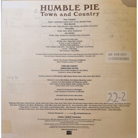 Humble Pie - Town And Country (5060915240187) виниловая пластинка - фото 10