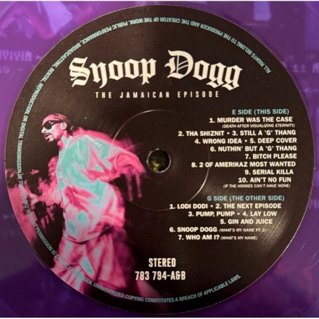 Snoop Dogg - The Jamaican Episode (Coloured) (3700477837945) виниловая пластинка - фото 3