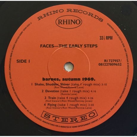 Faces - Early Steps (0081227809652) виниловая пластинка - фото 3
