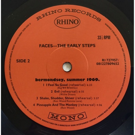 Faces - Early Steps (0081227809652) виниловая пластинка - фото 4