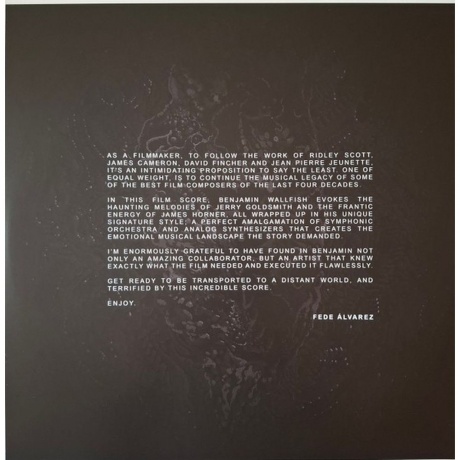 Ost - Alien: Romulus (Benjamin Wallfisch) (0810155840617) виниловая пластинка - фото 12