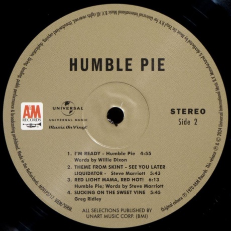 Humble Pie - Humble Pie (0600753991343) виниловая пластинка - фото 6