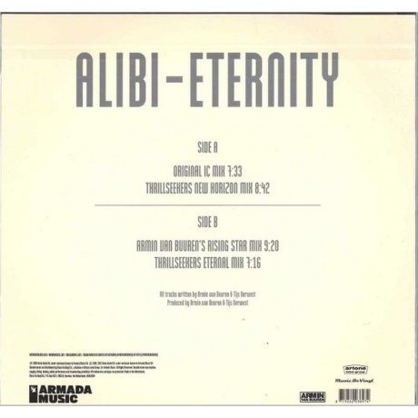 Dj Alibi - Eternity (V12) (Coloured) (8719262038974) виниловая пластинка - фото 2
