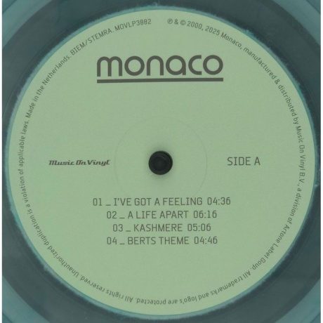 Monaco - Monaco (Coloured) (8719262038097) виниловая пластинка - фото 3