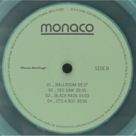 Monaco - Monaco (Coloured) (8719262038097) виниловая пластинка - фото 4