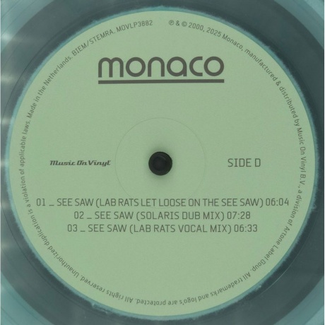 Monaco - Monaco (Coloured) (8719262038097) виниловая пластинка - фото 6