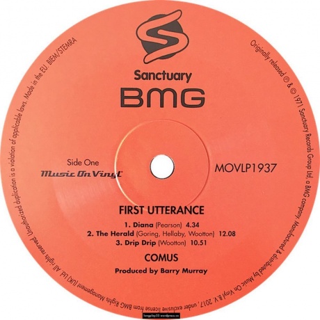 Comus - First Utterance (8719262004399) виниловая пластинка - фото 5