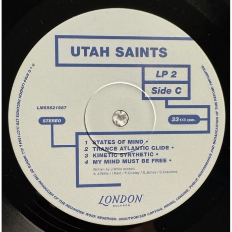 Utah Saints - Utah Saints (5060555219871) виниловая пластинка - фото 7