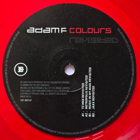 Adam F - Colours Revisited (Coloured) (5051142062376) виниловая пластинка - фото 4
