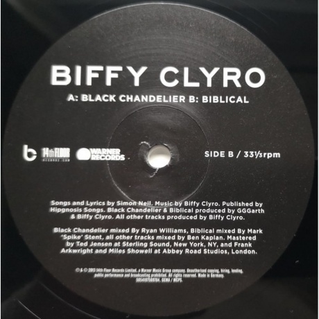 Biffy Clyro - Black Chandelier/ Biblical (5054197569784) виниловая пластинка - фото 6