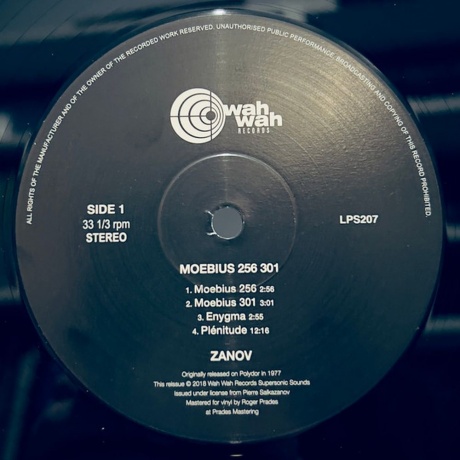 Zanov - Moebius 256 301 (4040824087814) виниловая пластинка - фото 4