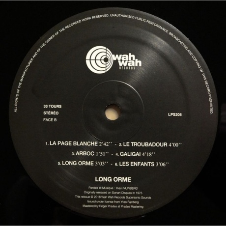 Long Orme - Long Orme (4040824087944) виниловая пластинка - фото 4