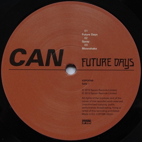 Can - Future Days (4015887000919) виниловая пластинка - фото 3