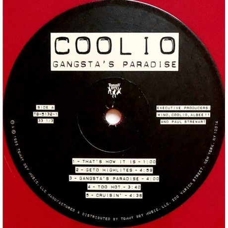 Coolio - Gangsta'S Paradise (Coloured) (0016998513217) виниловая пластинка - фото 3
