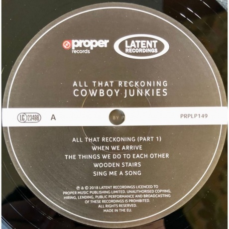 Cowboy Junkies - All That Reckoning (0805520001496) виниловая пластинка - фото 5