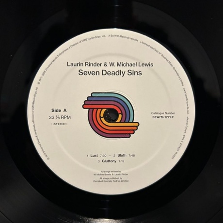 Rinder &amp; Lewis - Seven Deadly Sins (4251804183925) виниловая пластинка - фото 3