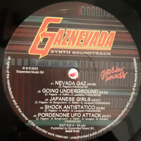 Gaznevada - Synth Soundtrack (8014360091013) виниловая пластинка - фото 3