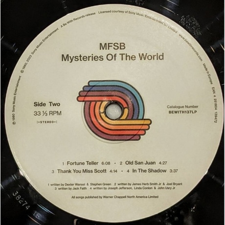 Mfsb - Mysteries Of The World (4251804139472) виниловая пластинка - фото 3