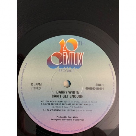 Barry White - Can'T Get Enough (0602567410614) виниловая пластинка - фото 3