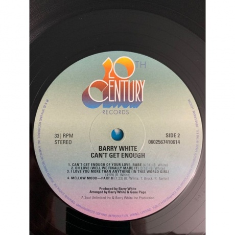 Barry White - Can'T Get Enough (0602567410614) виниловая пластинка - фото 4