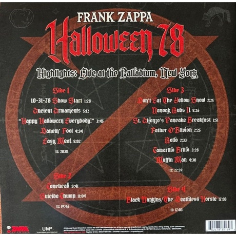 Frank Zappa - Halloween 78 (Coloured) (0602478351693) виниловая пластинка - фото 2