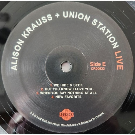 Alison Krauss - Live (0888072721272) виниловая пластинка - фото 11
