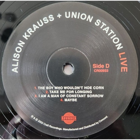 Alison Krauss - Live (0888072721272) виниловая пластинка - фото 10
