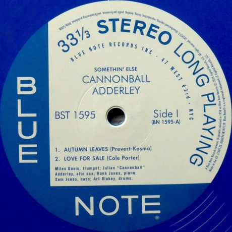 Cannonball Adderley - Somethin' Else (Coloured) (0602458592139) виниловая пластинка - фото 3