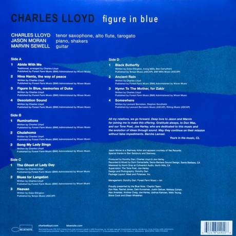 Charles Lloyd - Figure In Blue (0602478449208) виниловая пластинка - фото 3
