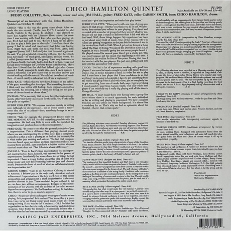 Chico Hamilton - Quintet (Analogue, Tone Poet) (0602455716019) виниловая пластинка - фото 2