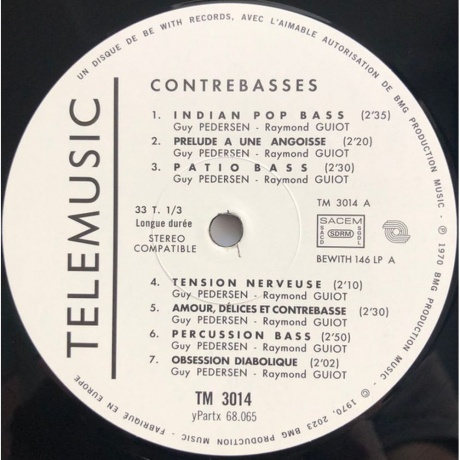 Guy Pedersen - Contrebasses (4251804140232) виниловая пластинка - фото 3