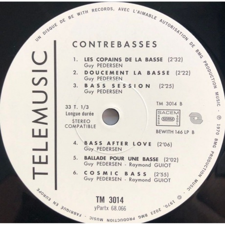 Guy Pedersen - Contrebasses (4251804140232) виниловая пластинка - фото 4