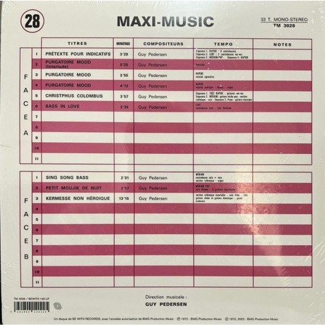 Guy Pedersen - Maxi Music (4251804140225) виниловая пластинка - фото 2