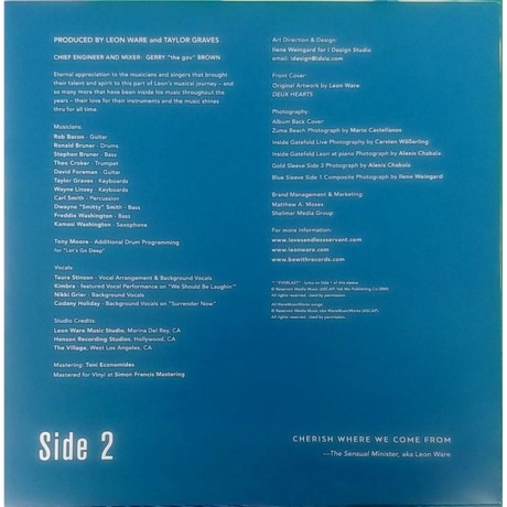 Leon Ware - Rainbow Deux (4251648412205) виниловая пластинка - фото 8