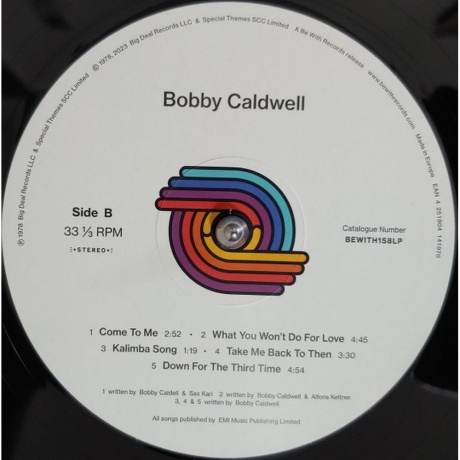 Bobby Caldwell - Bobby Caldwell (4251804141970) виниловая пластинка - фото 4