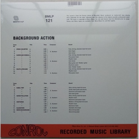 Sammy Burdson - Background Action (4251804127127) виниловая пластинка - фото 2