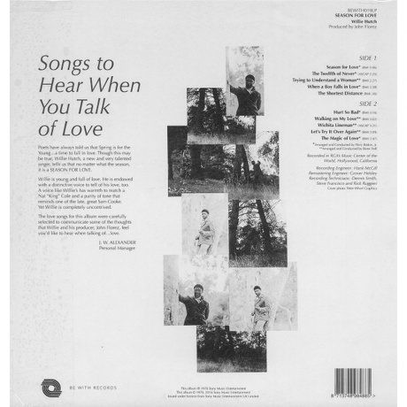 Willie Hutch - Season For Love (8713748984885) виниловая пластинка - фото 2