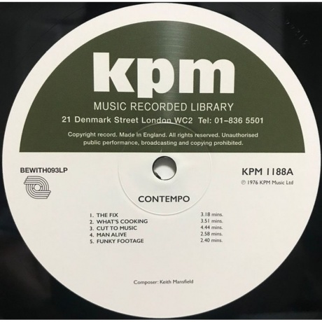 Keith Mansfield - Contempo (4251804123433) виниловая пластинка - фото 3