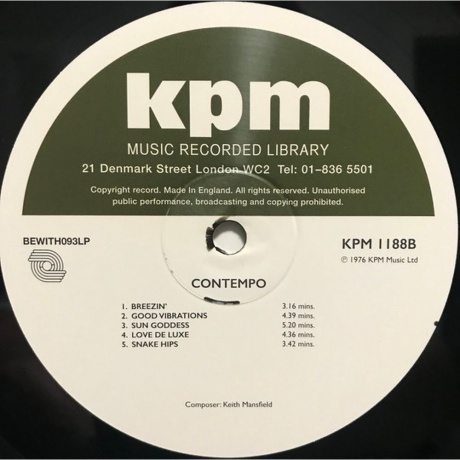 Keith Mansfield - Contempo (4251804123433) виниловая пластинка - фото 4