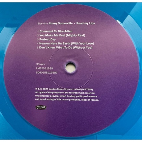 Jimmy Somerville - Read My Lips (Coloured) (5060555219383) виниловая пластинка - фото 5