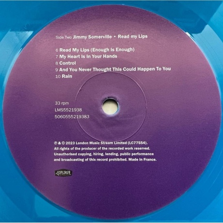Jimmy Somerville - Read My Lips (Coloured) (5060555219383) виниловая пластинка - фото 6